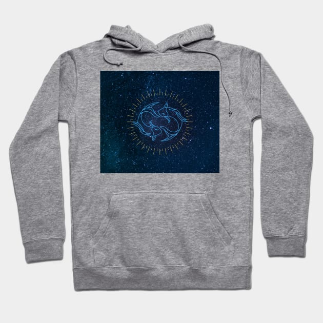 Pisces Hoodie by Honu Art Studio